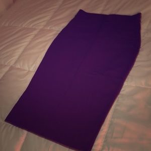 Long burgundy skirt